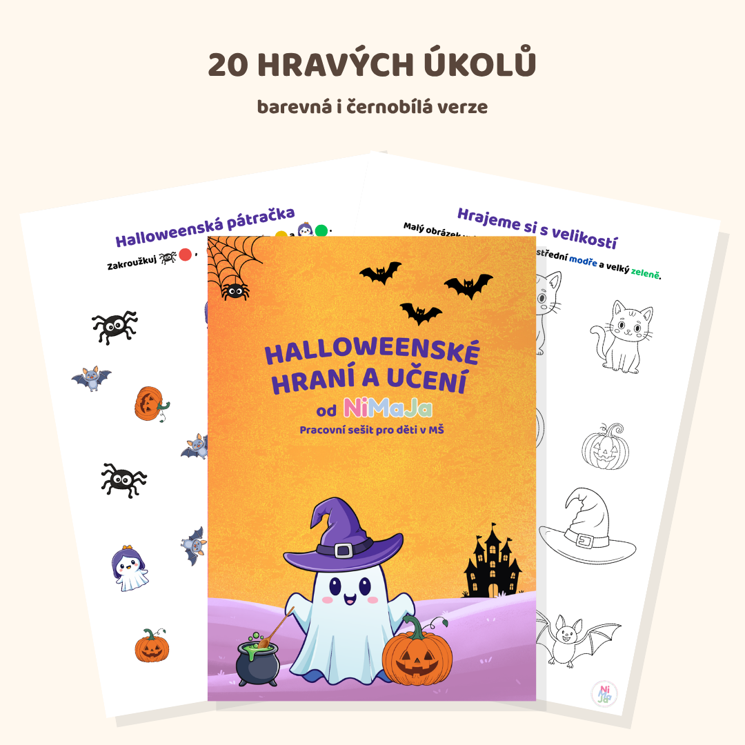 Halloween – pracovní listy pro děti