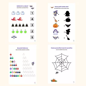 Halloween – ukázky pracovních listů